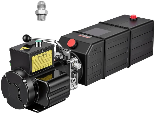 Main image of VEVOR 15 Quart Hydraulic Pump, 2.2KW Hydraulic Motor Dump Trailer Pump Single Acting, 3200 PSI Max Relief Pressure, 1.7 GPM Flow Rate, AC220-240V Hydraulic Power Unit Car Lift (Vertical Installation)