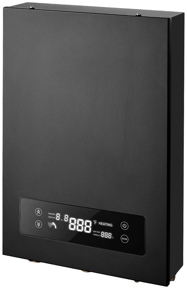 Main image of VEVOR Tankless Electric Water Heater, 27 kW 240 V Instant Hot Water Heater, for Household Washing, Bathing, Kitchen, LED Touch Control, Cast Aluminum Heating Element, 86-131°F Adjustable Temperature