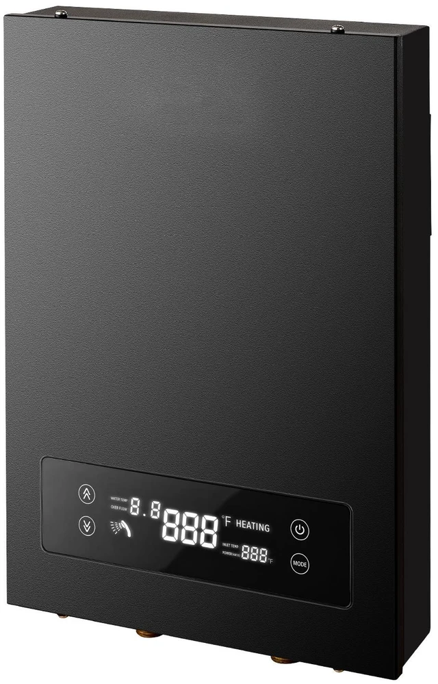 Main image of VEVOR Tankless Electric Water Heater, 14 kW 240 V Instant Hot Water Heater, for Household Washing, Bathing, Kitchen, LED Touch Control, Cast Aluminum Heating Element, 86-131°F Adjustable Temperature