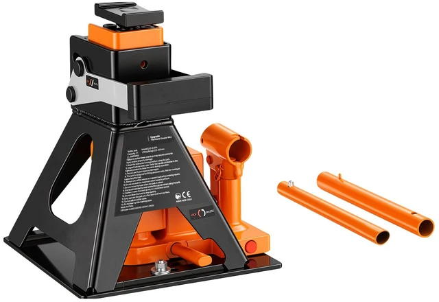 Main image of VEVOR Hydraulic Bottle Jack and Jack Stand in One 2 Ton (4409.3 lbs) Lift, for Compact Car, Subcompact Car & Motorcycle, 8.78"-18.39" Lifting Range, All-in-One Heavy Duty Vehicle Unijack, Wide Base