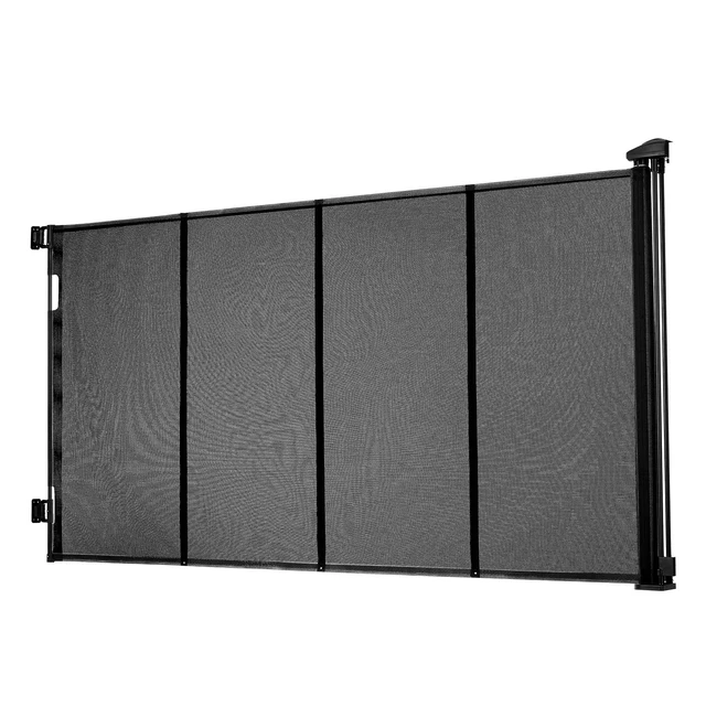 Alt view image 9 of 9 - VEVOR Retractable Baby Gate Mesh Dog Gate 120 inch Wide 38.5 inch Tall Black