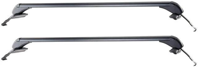 Alt view image 9 of 9 - Lockable Roof Rack Cross Bars 165 LBS Capacity Universal Fit for Naked Roofs