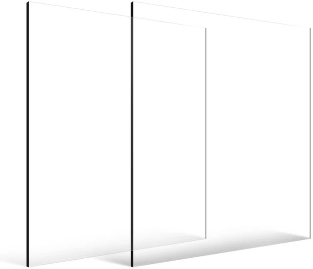 Alt view image 8 of 8 - Plexiglass Acrylic Sheet, 2-Pack Plastic Sheets, 24 x 36 Inch 1/4 Inch Thick Clear Plastic Cast Transparent Glass for Crafting Projects, Replacement Picture Frame Glass, DIY Display, Easy to Cut