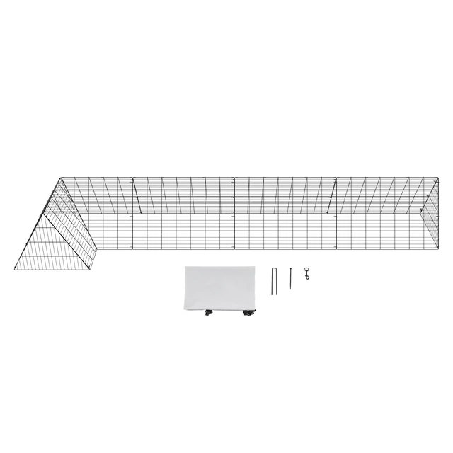 Alt view image 9 of 9 - VEVOR Chicken Tunnels, 157.5 x 39.4 x 24.2 inch(LxWxH) Chicken Tunnels for Yard, Portable Chicken Tunnels for Outside with Corner Frames, Chicken Coop Run, Suitable for Chickens, Ducks, Rabbits