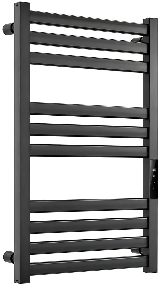 Main image of VEVOR Heated Towel Warmer Rack for Bathroom Electric Wall Mounted 10 Bars, Aluminum Alloy Towel Warmer, Overheat Protection, with Touch Screen, 1-24H Timer, 32 to 131°F Adjustable, IPX4 Waterproof