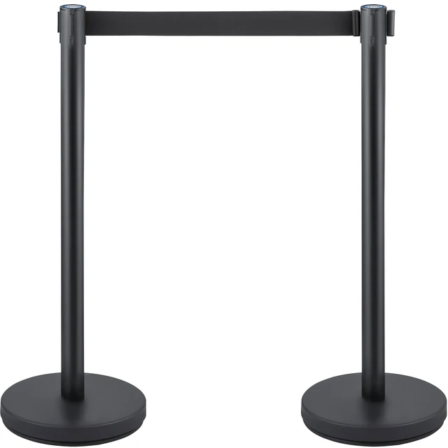 Alt view image 3 of 3 - Vevor 8 Pcs Crowd Control Barrier Stanchion Posts Queue Pole Retractable Belt