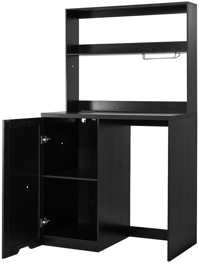 Main image of VEVOR Coffee Bar Cabinet with Mini Fridge Space, 69"H, Storage & Outlet, for Home, Kitchen, Living Room, Liquor Wine Cabinets, Beverage Station with Door, 2 Adjustable Shelves, Multi-Tier Storage