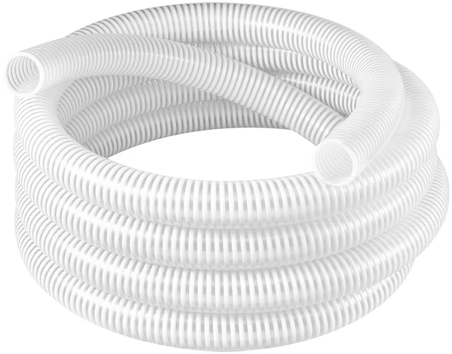 Main image of VEVOR Suction Hose 2" x 25 ft Heavy Duty PVC Suction Pump Hose Assembly, for Swimming Pools Trash Pump, Water Transfer, High Pressure Resistance, Weather-Proof & Burst-Resistant, with Clamps, White