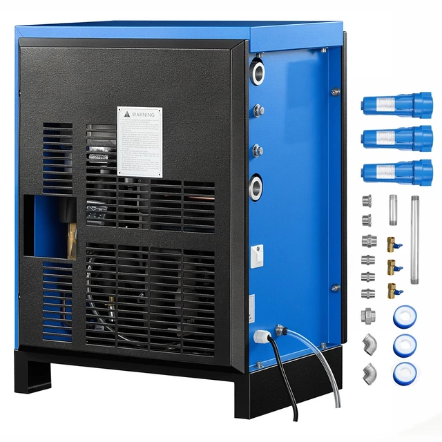 Main image of VEVOR Compressed Air Dryer, 50CFM Refrigerated Air Dryer, 120V 60Hz Industrial Refrigerated Air-Drying System for 10HP Compressors - with Color Screen Control Panel and Automatic Drainage