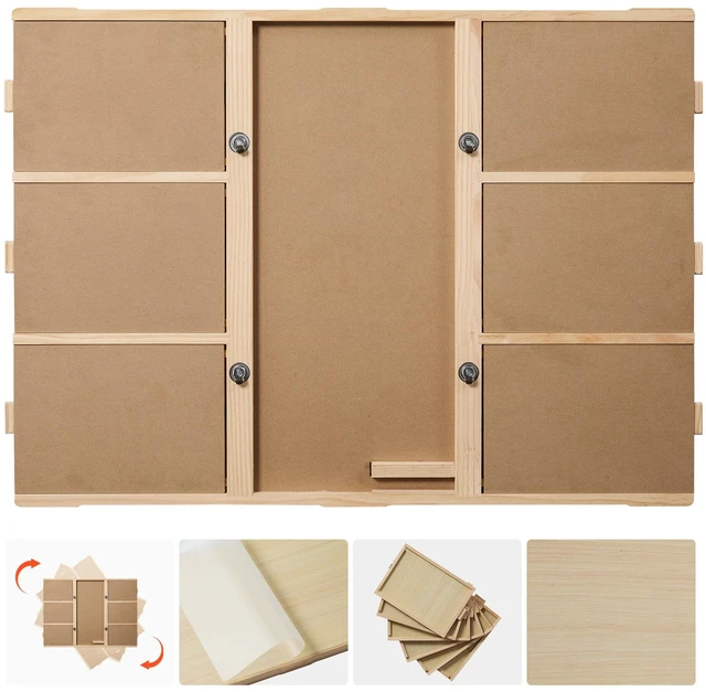 Main image of VEVOR 2000 Piece Rotating Puzzle Board with 6 Drawers and Cover, 40x29 in, Birthday Gift for Mom, Portable Wooden Table, 360° Rotation Jigsaw Accessories for Adult, Puzzle Organizer Storage System