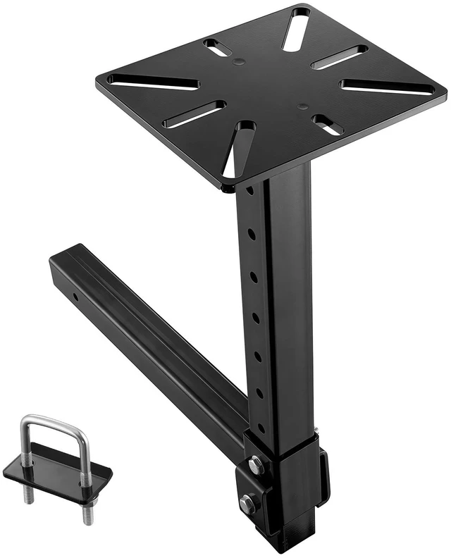 Main image of VEVOR Hitch Mount Vise Plate, Hitch Vise Holder Universal for 2" Receiver8-Level Adjustable Height, Heavy-Duty Steel, Compatible with Pipe Vises and Bench Grinders for Vehicle Repairs, Metalworking