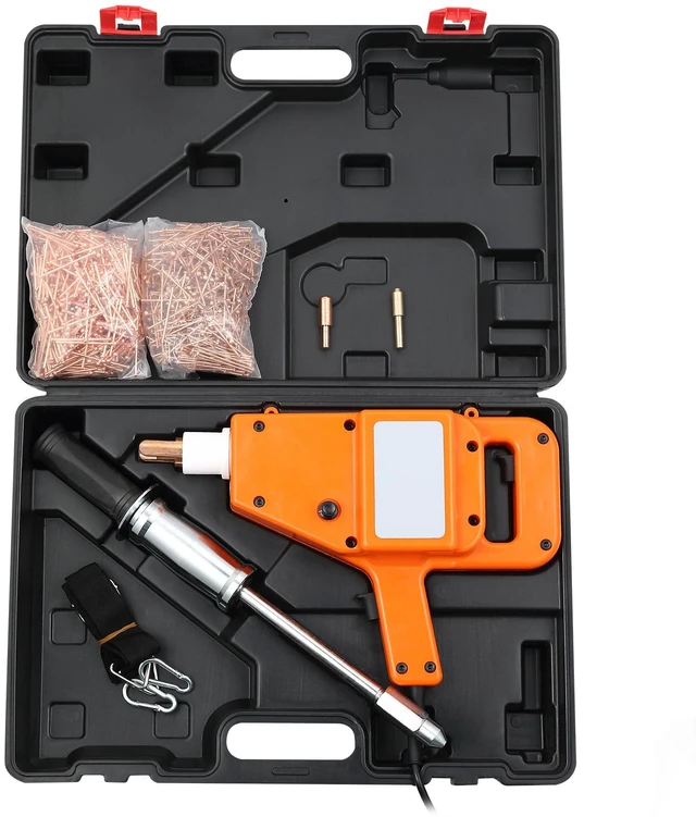 Main image of VEVOR Stud Welder Kit, 1600A Stud Welder Dent Repair Kit, 800VA Spot Welder Stud, 110V Welder Stud Kit, Stud Gun Dent Puller Kit with Complete Accessories, Dent Welder Repair for Auto Body Repairing
