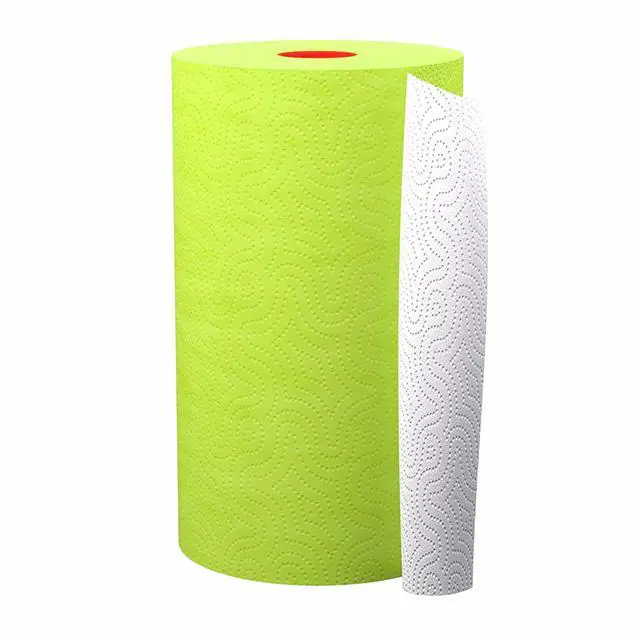 Alt view image 4 of 7 - Green Paper Towel Jumbo Roll 2 Ply 120 Highly Absorbent Sheets