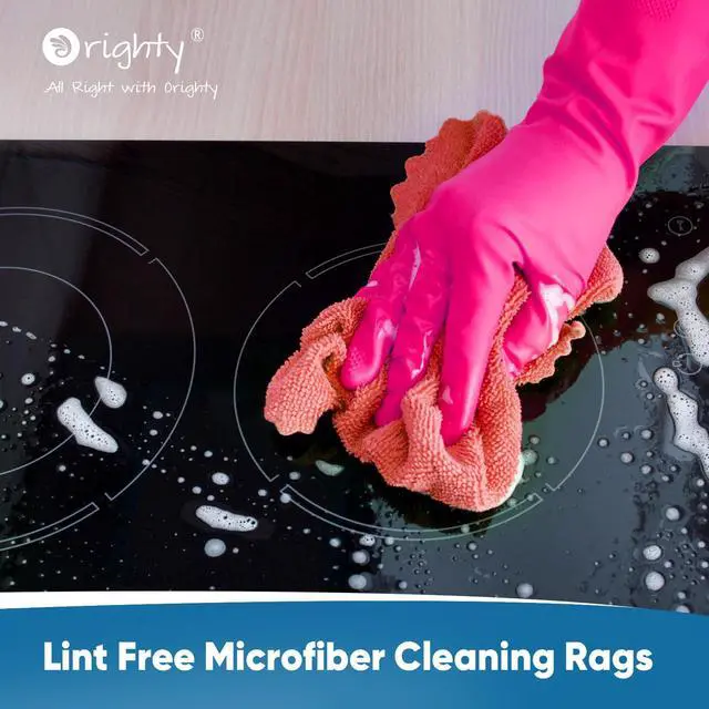 Alt view image 6 of 7 - Microfiber Cleaning Cloths, 75 Sheets Shop Towels, Reusable Paper Towels Shop Rags, Washable Microfiber Towel Roll Cleaning Rags for Cars, House, Kitchen, 11.5 x 11.5, Red