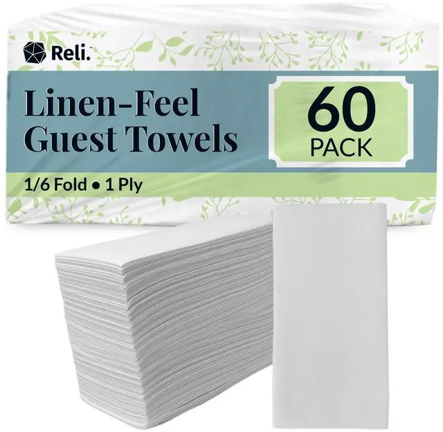 Main image of Disposable Linen-Feel Napkins, Guest Hand Towels (60 Pack)