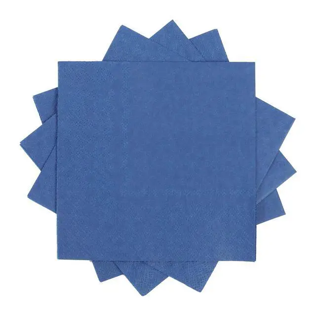 Alt view image 5 of 6 - 200 Pack Cocktail Napkin 2-Ply Disposable Napkins 5 x 5IN Navy Blue