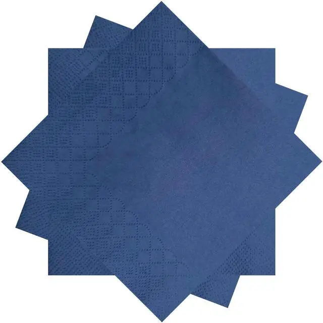 Main image of 300 Count Navy Blue Beverage Napkins,2-Ply Navy Cocktail Napkins,Disposable Blue Party Napkins for Dinner Wedding Birthday Party Graduation