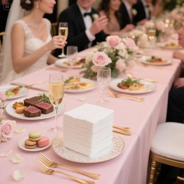 Alt view image 5 of 6 - Cocktail Napkins 600-Pack (4.9x4.9 Inch) | 2-Ply Disposable Paper Napkins for Weddings, Parties, Everyday Use | Soft, Thick