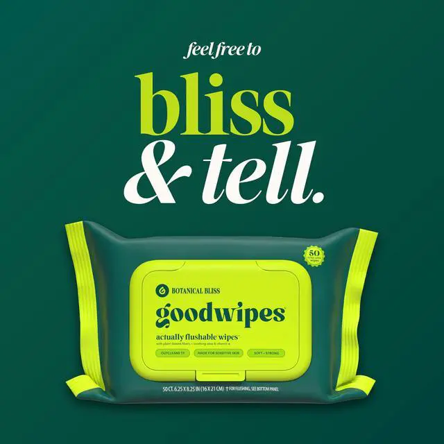 Alt view image 7 of 7 - Flushable Wipes - Botanical Bliss, 153 Wipes (3 Pack + 3 Singles)