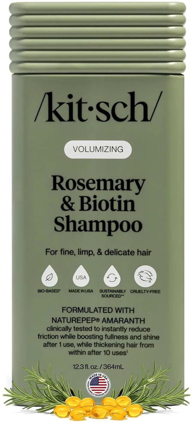 Main image of Rosemary & Biotin Shampoo for Hair Growth Made in USA, 12.3 oz