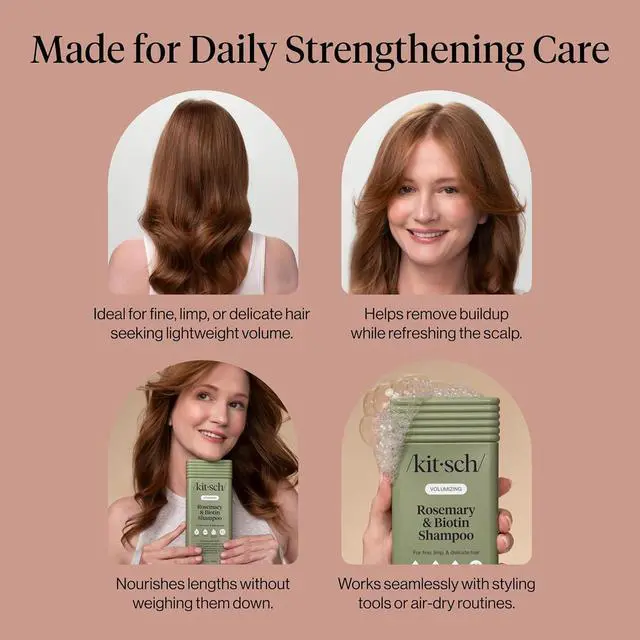 Alt view image 4 of 6 - Rosemary & Biotin Shampoo for Hair Growth Made in USA, 12.3 oz