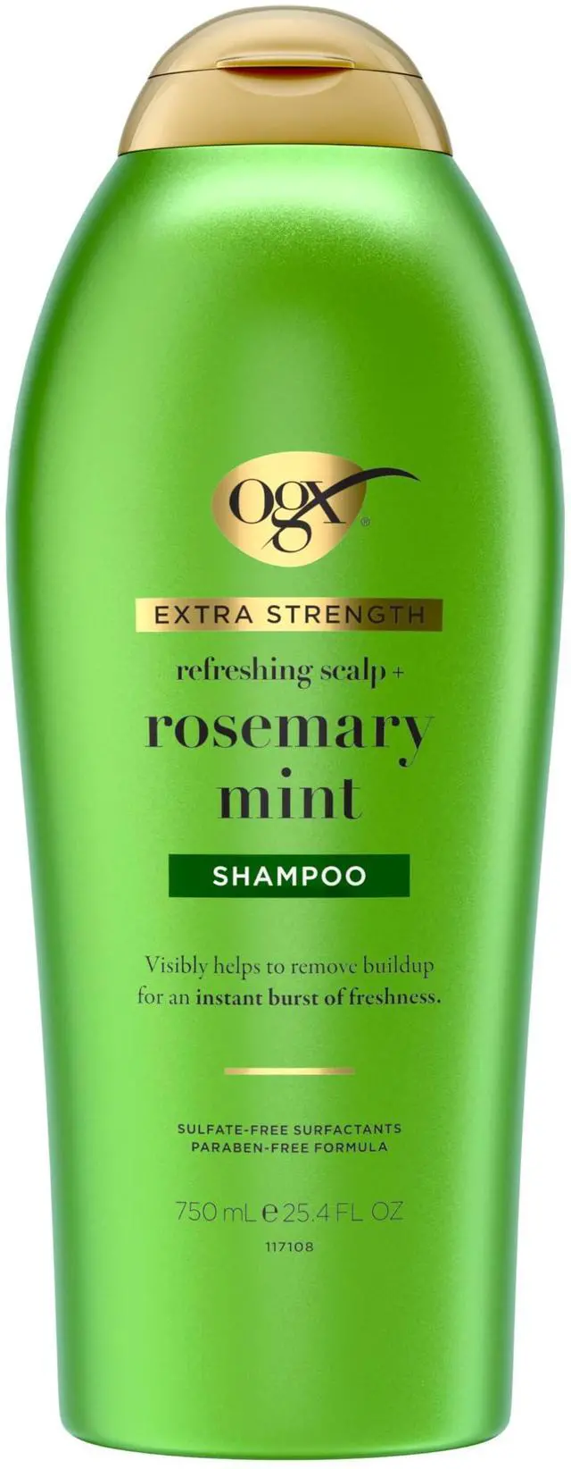 Main image of Extra Strength Refreshing Scalp + Rosemary Mint Shampoo, Clarifying Shampoo for Oily Hair Helps Remove Oil & Residue to Clear Away Buildup, Sulfate-Free Surfactants, 25.4 fl. oz