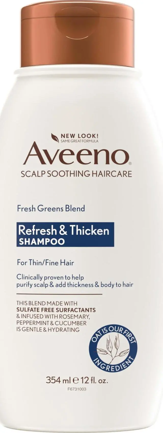 Main image of Fresh Greens Blend Natural Volumizing Shampoo, 12 fl oz