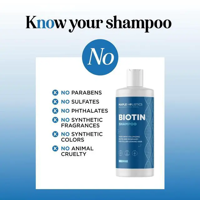 Alt view image 4 of 7 - Rosemary and Biotin Shampoo for Thinning Hair - Vegan Volumizing Shampoo for Fine Hair with B Vitamins Argan Oil & Tea Tree Essential Oil - Paraben Silicone and Sulfate Free Vegan Formula (8 Fl Oz)