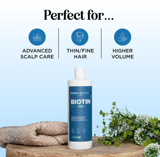 Alt view image 7 of 7 - Rosemary and Biotin Shampoo for Thinning Hair - Vegan Volumizing Shampoo for Fine Hair with B Vitamins Argan Oil & Tea Tree Essential Oil - Paraben Silicone and Sulfate Free Vegan Formula (8 Fl Oz)