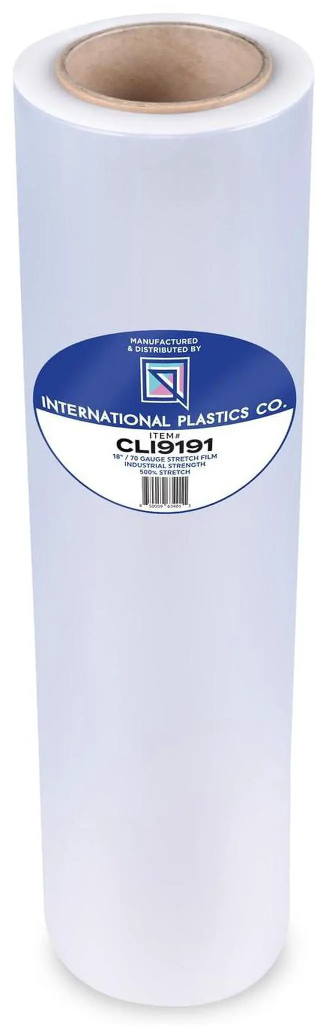Main image of 18" 70 Gauge Plastic Stretch Film/Wrap 1500ft | 500% Stretch Cling Durable Adhering Packing Moving Packaging Heavy Duty Shrink (Clear)