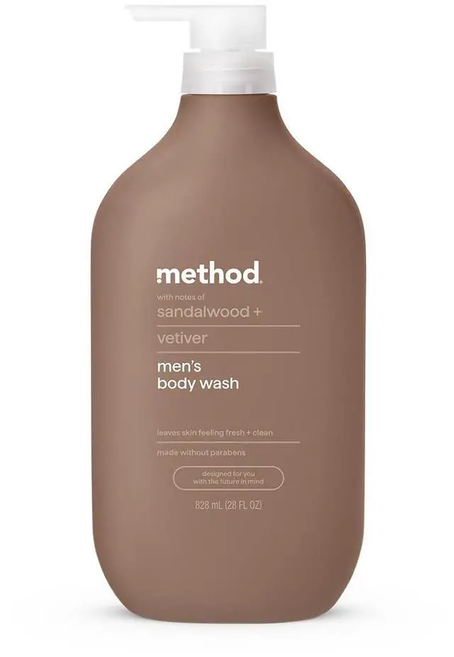 Main image of Mens Body Wash, Sandalwood + Vetiver, 28 fl oz