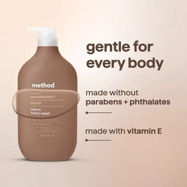 Alt view image 6 of 7 - Mens Body Wash, Sandalwood + Vetiver, 28 fl oz