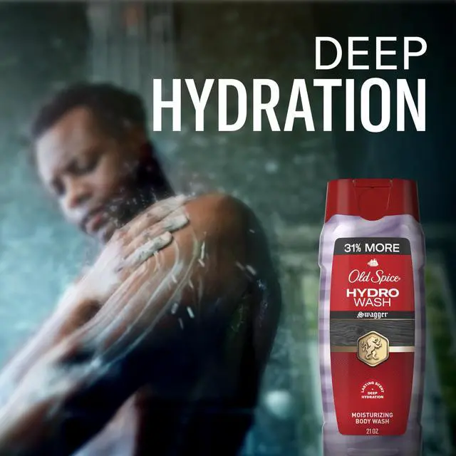 Alt view image 4 of 7 - Moisturizing Body Wash for Men, Hydro Wash, 2-in-1 Long Lasting Scent & Deep Hydration, 24/7 Shower Fresh, Swagger Scent, 21 oz (Pack of 2)