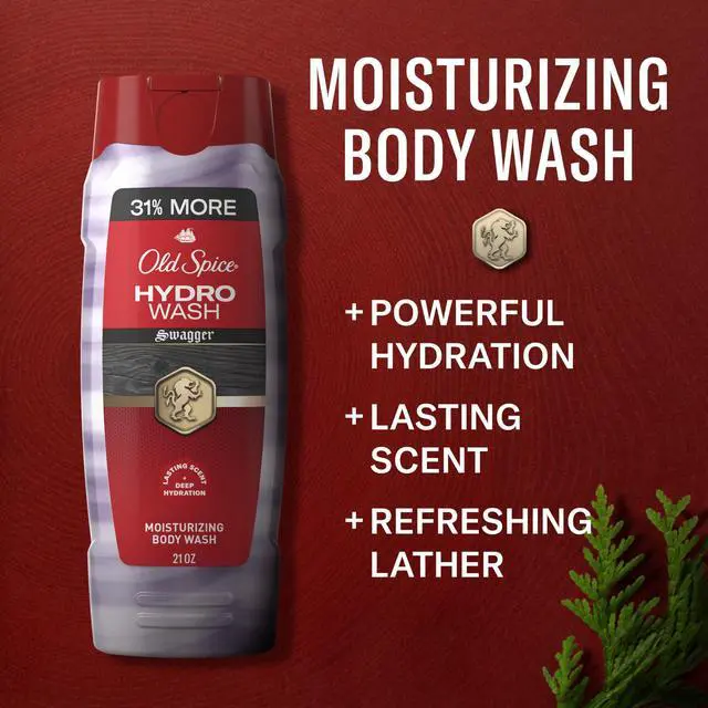 Alt view image 2 of 7 - Moisturizing Body Wash for Men, Hydro Wash, 2-in-1 Long Lasting Scent & Deep Hydration, 24/7 Shower Fresh, Swagger Scent, 21 oz (Pack of 2)