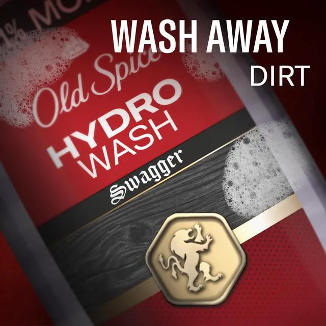 Alt view image 7 of 7 - Moisturizing Body Wash for Men, Hydro Wash, 2-in-1 Long Lasting Scent & Deep Hydration, 24/7 Shower Fresh, Swagger Scent, 21 oz (Pack of 2)