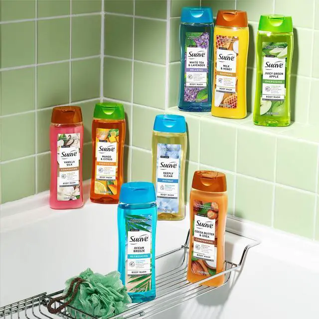 Alt view image 7 of 7 - Body Wash Variety 2-Pack, Milk & Honey + Cocoa Butter & Shea Gentle Body Washes with Sweet Blend Oil Essence, 18 Oz Ea