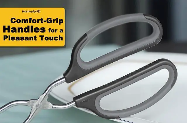 Alt view image 5 of 7 - Stainless Steel Scissor Tongs Cooking Tongs Set, Set of 3 (Black Handle, 10" 12" 16")