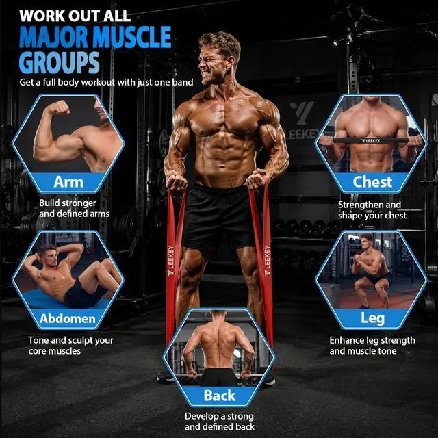 Alt view image 5 of 7 - Resistance Bands for Pull Up Assist, Exercise & Workout Bands Set