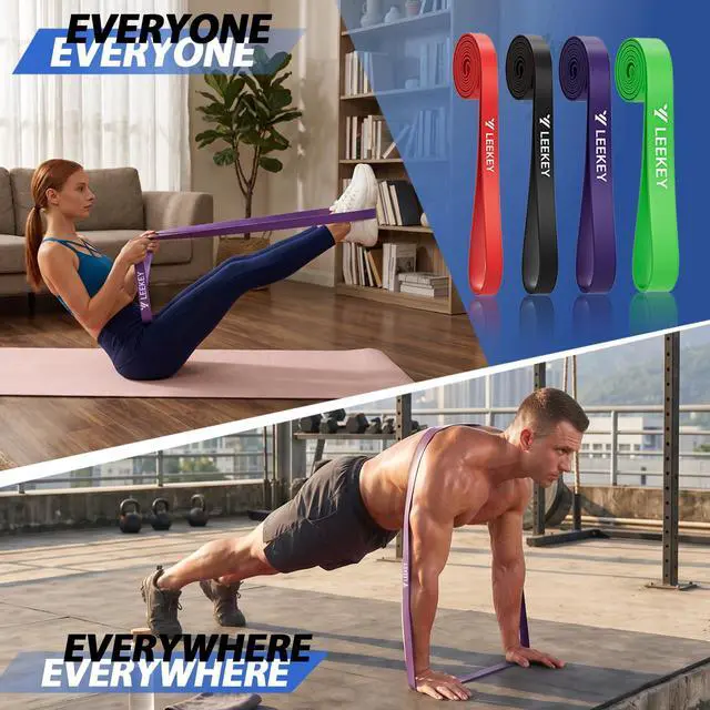Alt view image 6 of 7 - Resistance Bands for Pull Up Assist, Exercise & Workout Bands Set