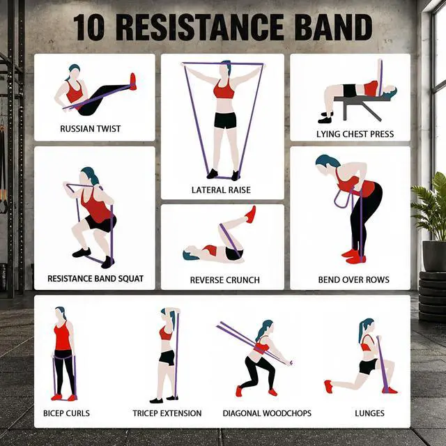 Alt view image 7 of 7 - Resistance Bands for Pull Up Assist, Exercise & Workout Bands Set