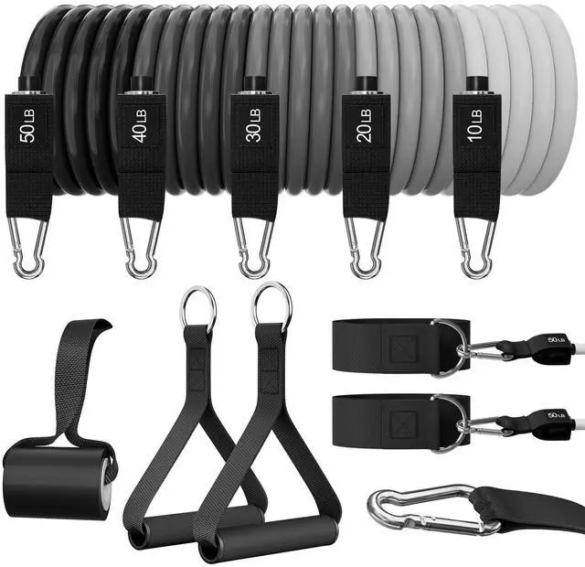 Main image of Resistance Bands, Exercise BandsResistance Bands for Working Out, Work Out Bands with Handles for Men and Women Fitness, Strength Training Home Gym Equipment