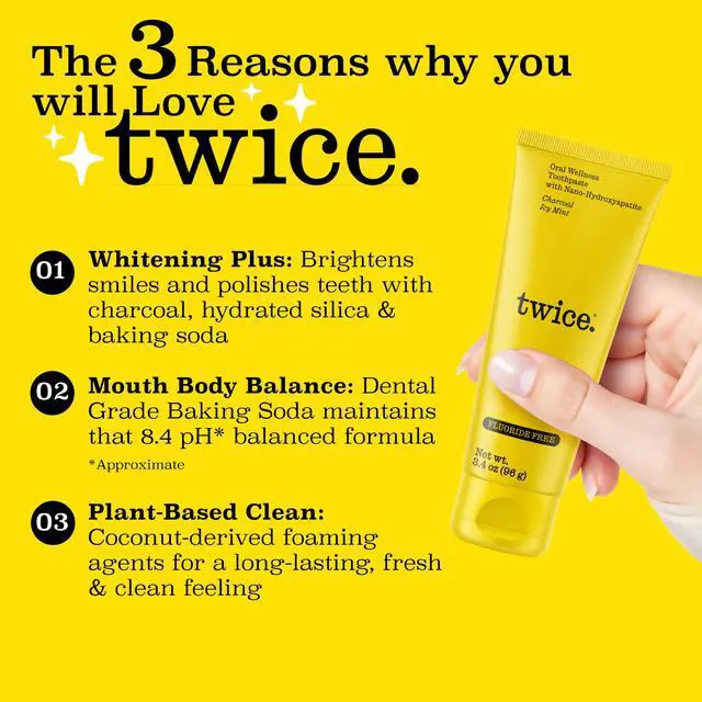 Alt view image 3 of 7 - Nano-Hydroxyapatite Toothpaste, Fluoride-Free - Helps Remineralize Teeth, Freshens Breath & Activated Charcoal for Teeth Whitening, ICY Mint - 3.4 oz, Pack of 3