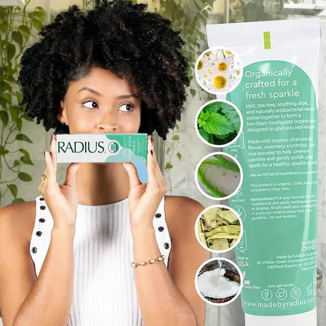 Alt view image 5 of 7 - USDA Organic Toothpaste, Non Toxic Chemical-Free Gluten-Free Designed to Improve Gum Health & Prevent Cavity - Mint Aloe Neem - 3 Ounce (Pack of 1)