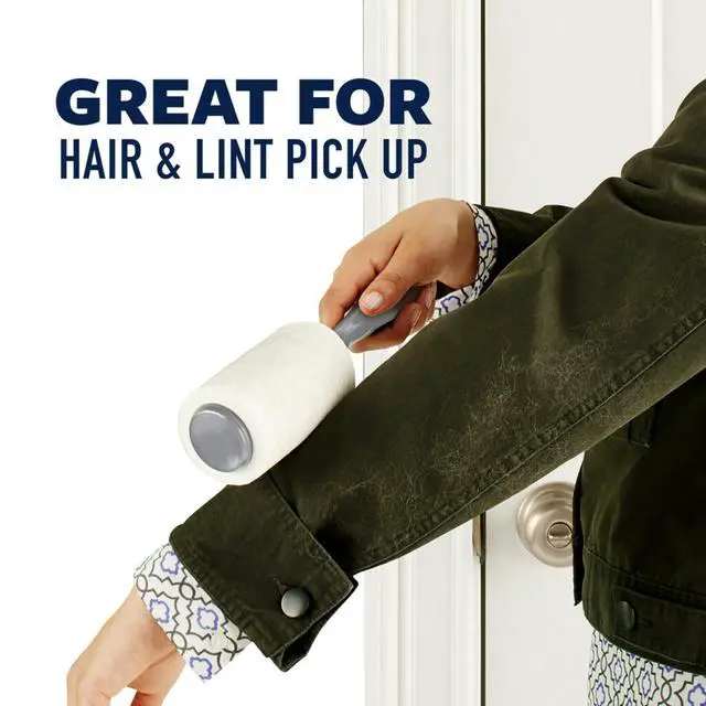 Alt view image 4 of 7 - Scotch-Brite Lint Roller, Works Great On Pet Hair, 2 Rollers, 56 Sheets Per Roller, 112 Sheets Total