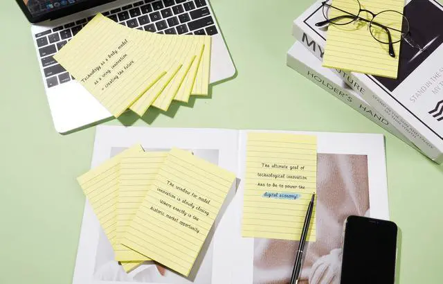 Alt view image 4 of 6 - 9 Pads Lined Sticky Notes 4x6 inch Post, Yellow, Clean Removal, Self-Stick Pads 40 Sheets/Pad