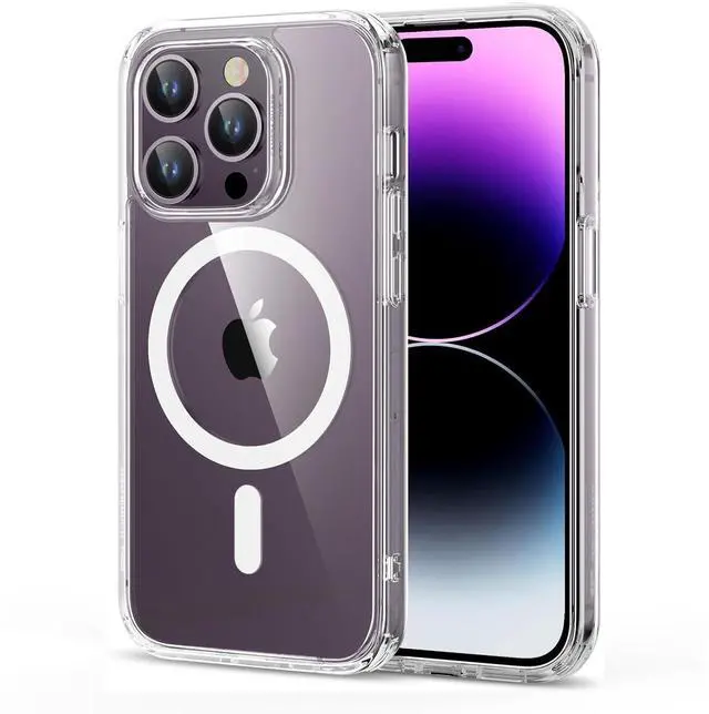 Main image of iPhone 14 Pro Case for MagSafe, Anti-Yellowing, Clear | Ultra Slim, 3X Military-Grade Drop Protection, Magnetic Phone Case, Impact Absorbing, Resists Scratches
