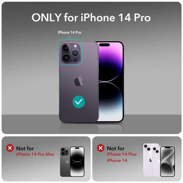 Alt view image 2 of 7 - iPhone 14 Pro Case for MagSafe, Anti-Yellowing, Clear | Ultra Slim, 3X Military-Grade Drop Protection, Magnetic Phone Case, Impact Absorbing, Resists Scratches