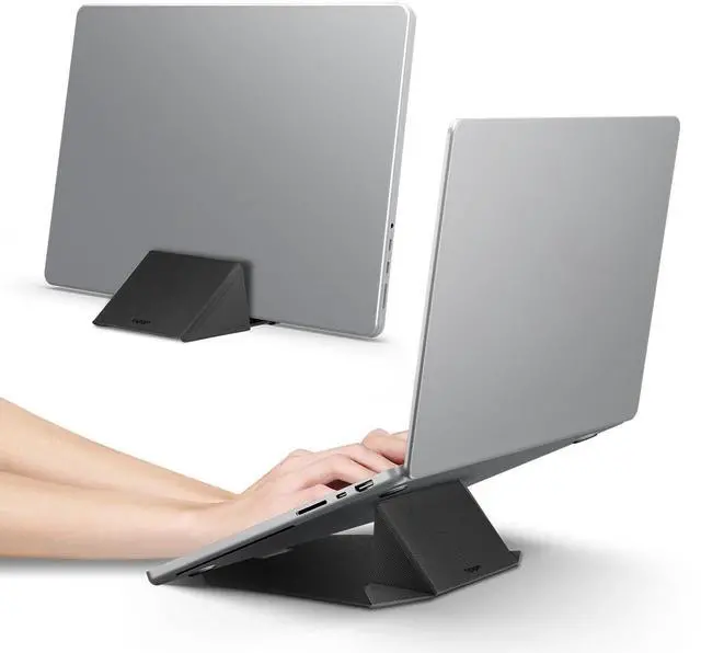 Main image of Slim Fold Portable Vertical Laptop Stand Dock Foldable | Ergonomic Angle Lift Anti-Slip for MacBook Neo, MacBook Air, MacBook Pro 11"-16" & More