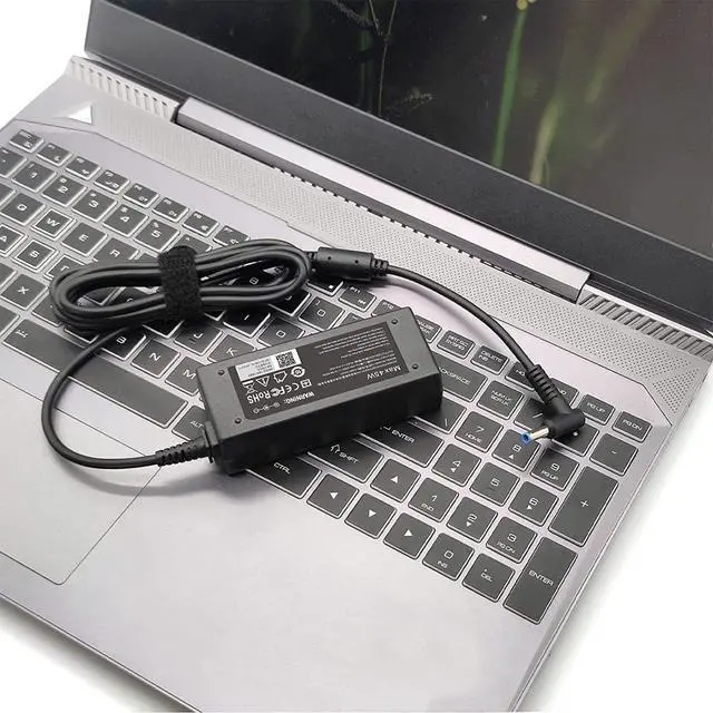 Alt view image 7 of 7 - 45W 19.5V 2.31A for HP Laptop Charger Blue Tip, HP Pavilion x360 11 13 15, Zbook 14u G4 G5 15u 15 G3, 15-f111dx 15-f211wm 15-f233wm 15-f278nr 15-r052nr 15-r132wm with Power Cord