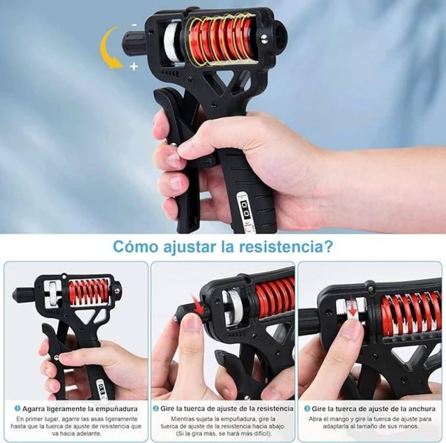 Alt view image 5 of 7 - Grip strength trainer, forearm exerciser, Adjustable resistance 10-360 pounds (5-160 kilograms),Hand gripper strengthener can quickly strengthen the wrist, forearm and fingers